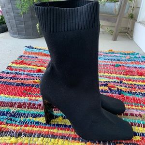 Zara Black Sock Boots